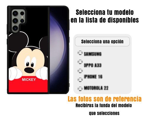 Funda + Extra Para Samsung (todos) Mikey Mouse Samsung A55 5g