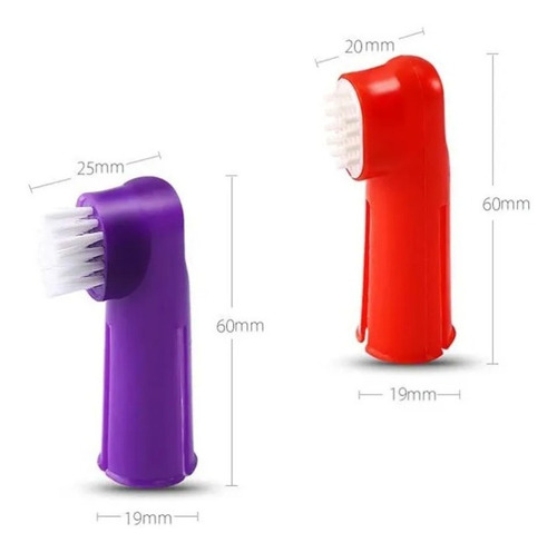 Cepillo De Dientes Y Masajeador Dedal Para Perros Y Gatos