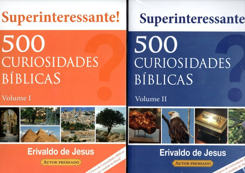 500 Curiosidades Bíblicas Vol-01 + Vol-02 Erivaldo De Jesus