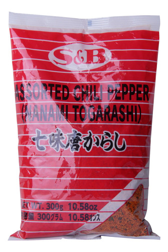 Condimento Japoones Picante En Polvo, S&b,  Shichimi, 300g