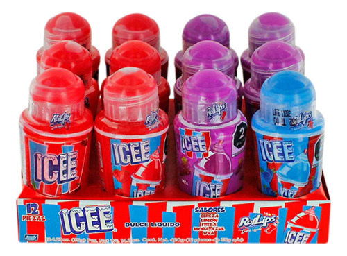 Bondy Icee Sabores Rollips Caramelo LĂquido Rollon C/12