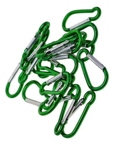 20pcs Mini Mosquetón De Escalada Hebilla Snap Spring Clip