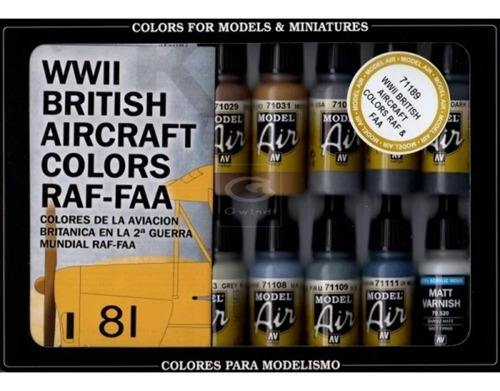 Vallejo Wwii British Aircraft Colors Raf Faa