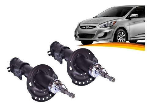 Amortiguador Delantero Para Hyundai Accent Rb 2011 2018 Par