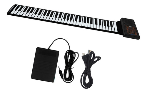 Teclado De Piano Enrollable De 61 Teclas, Teclado De Piano