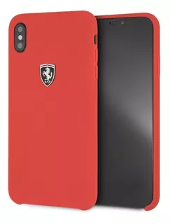 Funda Case Ferrari Silicon Roja Compatible iPhone XS Max
