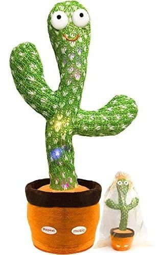 Cactus De Algodon Que Baila Y Repite Lo Que Dices Multicolor