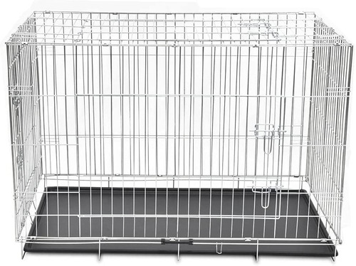 Jaula De Metal Transportar Perros Mascotas 122x74x93cm