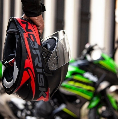 Imagem 5 de 7 de Capacete Moto Norisk Ff302 Manty Fosco Lançamento