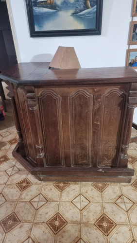 Barra De Algarrobo Forma De L Con 3 Banquetas (Usado)