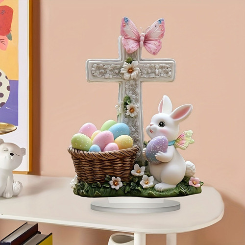 I Ornament Easter Home Desktop Rabbits Home Desktop