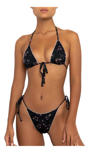 Conjunto De Bikini Dividido Moderno Con Degradado De Pecho A