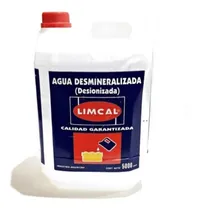 Comprar Agua Destilada Desmineralizada (desionizada) 5 Litros