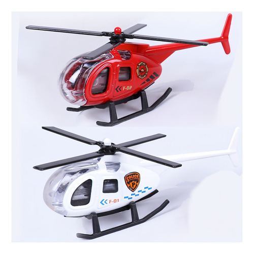 Juguetes Educativos Modelo Helicóptero De Aleación De 4 Piez