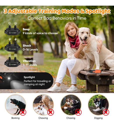 Kimhy Collar De Choque Para Perros Con Control Remoto, Colla