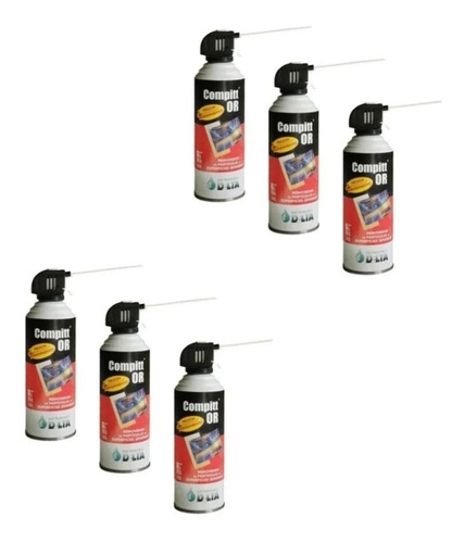 6 X Aerosol Aire Comprimido Limpar Pc Envio Gratis Caba Gba