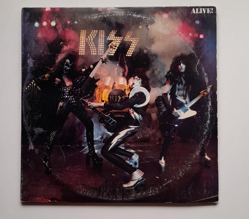 Kiss Alive ! Lp Vinilo Doble Casablanca Crema Usa 76 Hh Leer