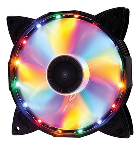 Cooler Fan Oex F-30 120mm 16 Leds - Preto Led Colorido