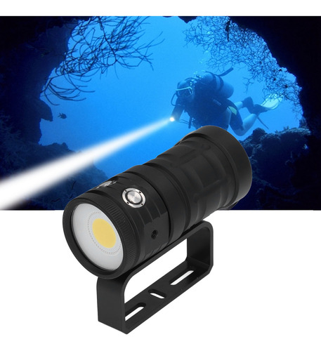 Linterna De Buceo Cob Led, 100 M, Impermeable, Antorcha Subm
