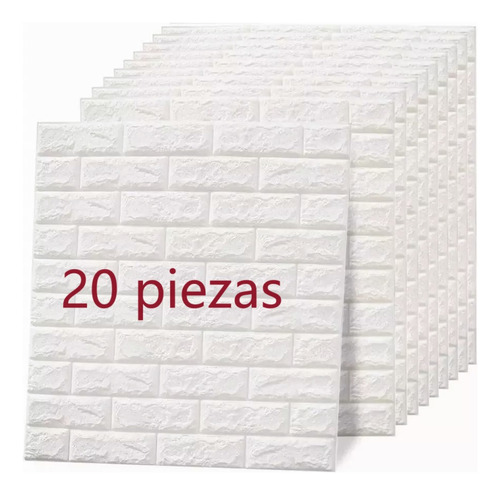 Papel Tapiz 3d Adhesivo Decorativo Para Pared, 20 Piezas