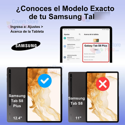 Mica Para Samsung Tab S8 Plus 12.4'' - Sm 8450 Hydrogel