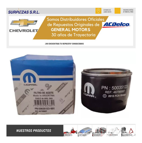 Kit Filtro Y Aceite Sintetico 5w30 Fiat Cronos 18/25