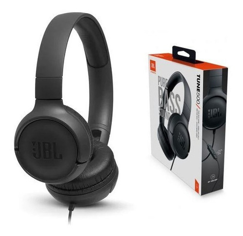 Audifono Jbl Tune 500 Negro C/microfono Tranza