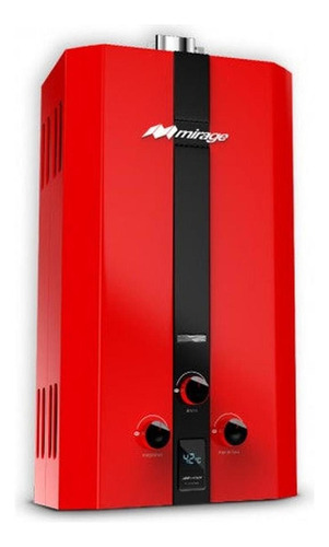 Calentador De Agua A Gas Lp Mirage Flux 10l Mbf10bb Rojo
