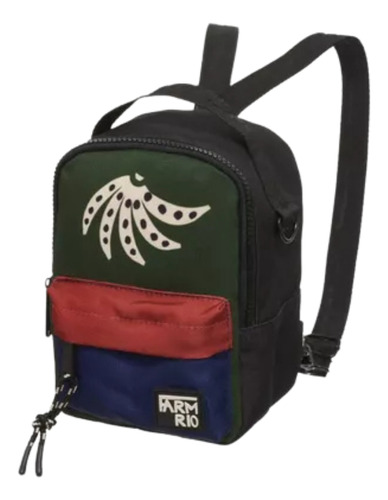 Mini Mochila Farm Me Leva Borogodo Grafico Tropi