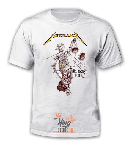 Polera Metallica, And Justice, Metal Rock, The King Store 10