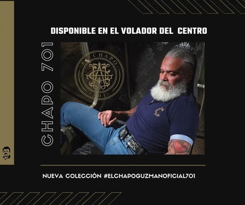 Playera Chapo 701 Cuello V Modelo 001