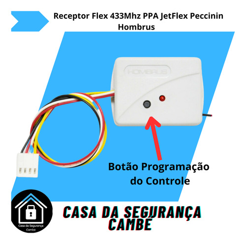 Receptor Flex 433 Mhz Com Conector Placa Ppa Jetflex Rossi