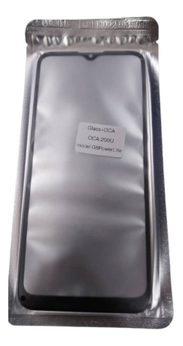 Mica Motorola G8 Power Lite Con Oca Negro Nuevo Y Original 