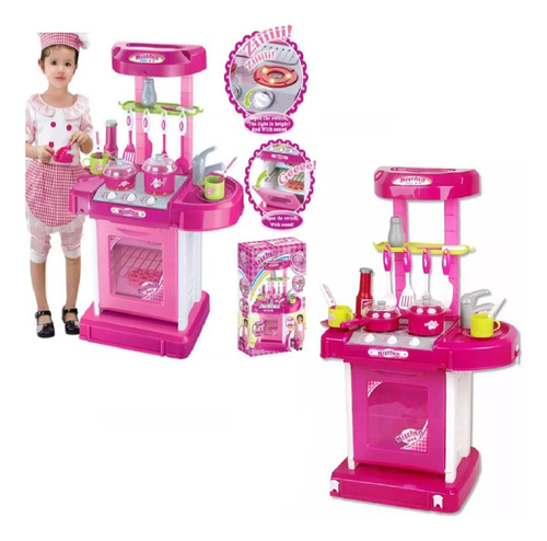 Cocina Maleta Kitchen Set Con Accesorios Y Sonidos