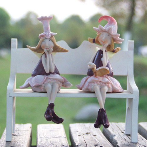 Beautiful Shelf Bedroom Dangling Legs Fairy Figurine