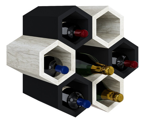 Estante Para Vinos Bodega Vinoteca Porta Copas Decoración 