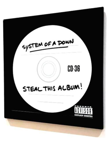 Quadro Lp System Of A Down Steal This Album Capa Do Disco