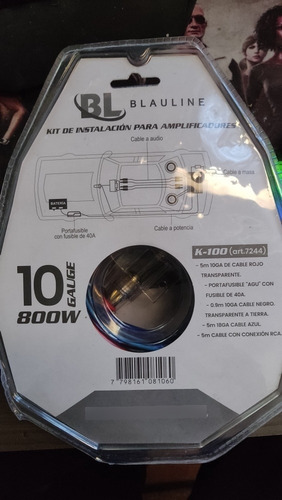 Imagen 2 de 6 de Cajón Para Subwoofer De 10' + Cables De Instalación