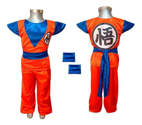 Disfraz De Goku Para Niño, Dragon Esferas, Tallas 12 14 Y 16