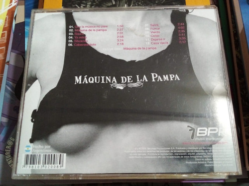 Imagen 2 de 2 de Máquina De La Pampa - Nuca - Bpr 2005 - Cd - U
