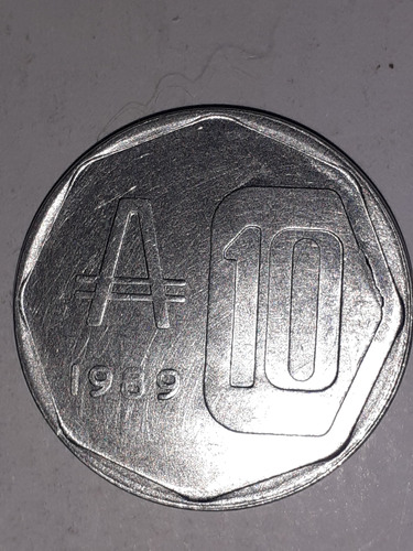 Moneda De 10 Australes Del Año 1989