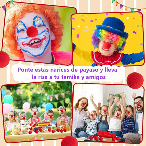 Pack 50 Narices De Payaso - Ideal Para Eventos Y Cotillón