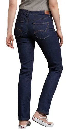 Dickies Fd146 Pantalón Mezclilla Stretch Recto De Mujer - $ 1,195