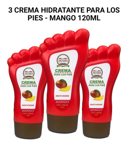 3 Crema Hidratante Para Los Pies - Mango 120ml