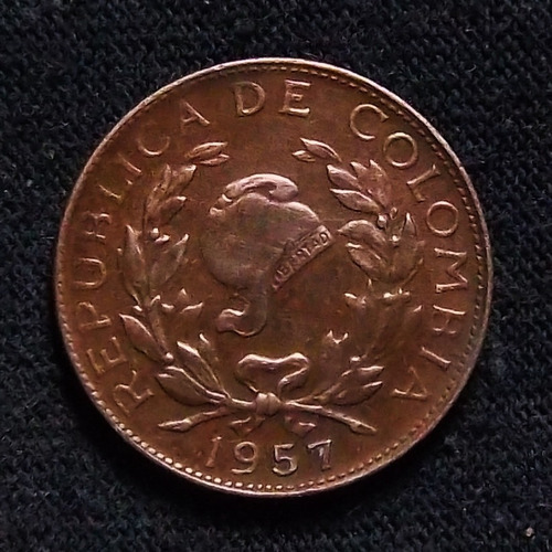 Colombia 1 Centavo 1957 Exc Km 205