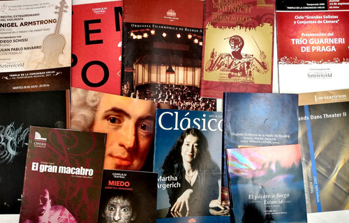 12 Catálogos Programas Musica Clásica Ballet Ópera Teatro 