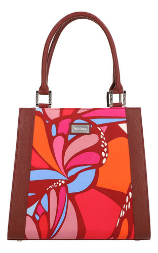 Bolsa Yaab Mariposa Abstracta Rojo Color Rojobymab