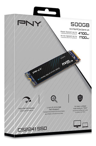 Disco Duro Ssd Interno Pny Cs2241 M.2 Nvme 500 Gb