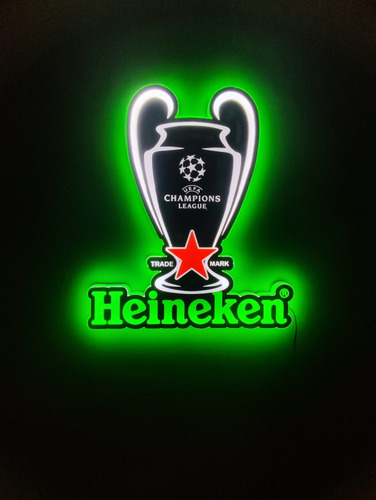 Anuncio Luminoso Heineken Copa Champions Neon Led