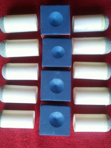 Imagen 5 de 7 de Kit 10 Perillas Para Tacos + 4 Tizas Para Tacos Pool